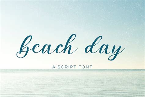 Beach Day Script Font Handwritten Script Font Cricut Fonts Etsy