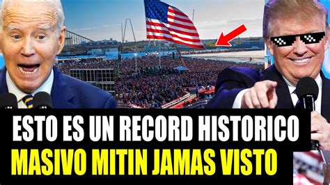 Esto Es Increible Trump Rompe Record Historico Jamas Visto En El