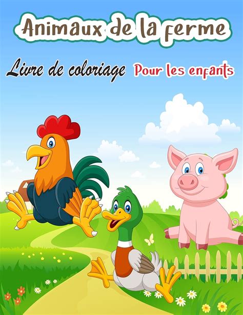 Buy Livre De Coloriage Pour Enfants Sur Les Animaux De La Ferme Un