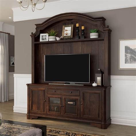 Honduras Rustic Solid Wood Entertainment Center