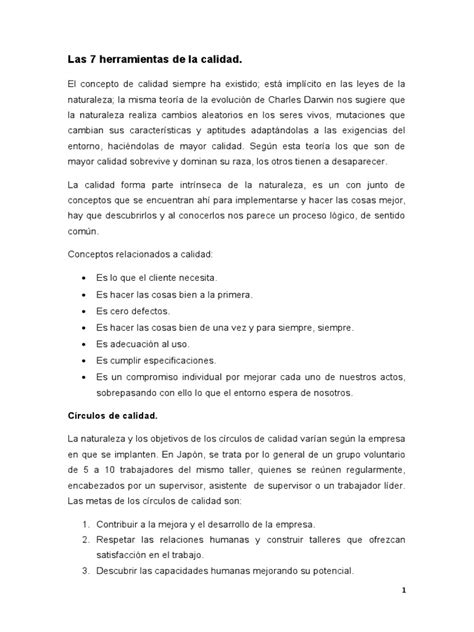 Las 7 Herramientas De La Calidad Pdf Histograma