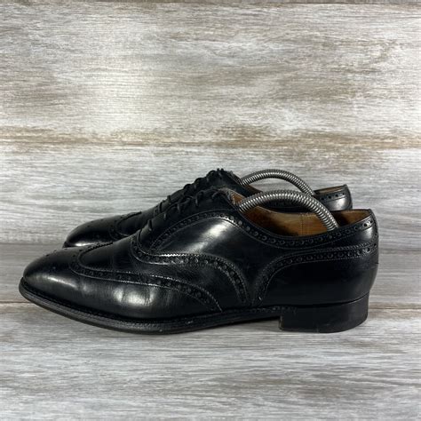 Churchs Mens Custom Black Leather Wingtip Oxford Dr Gem