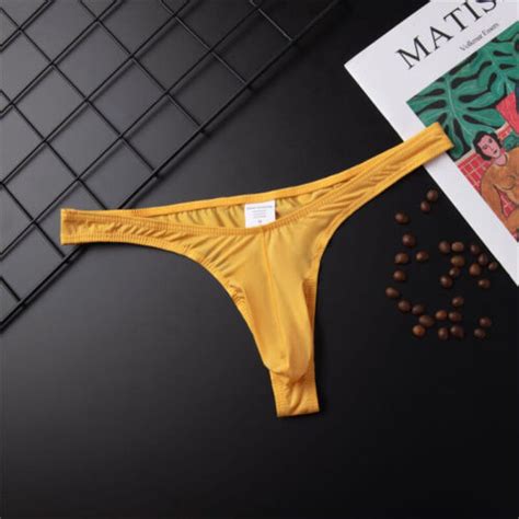 Mens G String Thong Bulge Pouch Panties Micro Bikini T Back Underwear