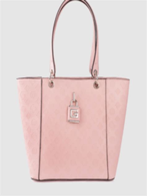 Buy Guess Pink Brand Logo Textured Shoulder Bag Handbags For Women