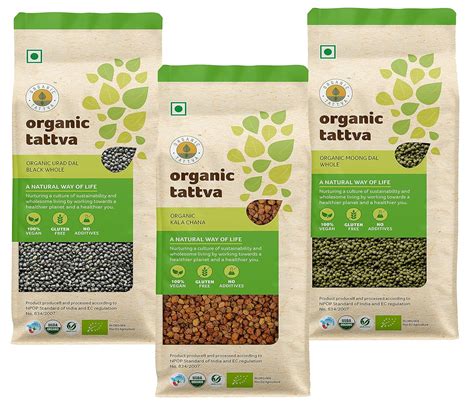 Organic Tattva Organic Pulses Dal Sprouts Combo Kala Chana Kg