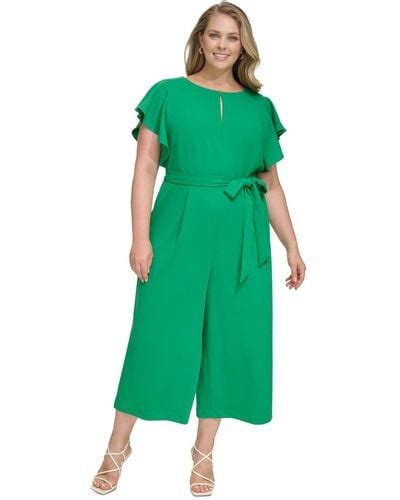 Green Dkny Jumpsuits And Rompers For Women Lyst