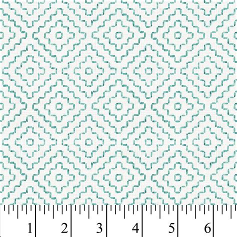 David Textiles Cactus Diamond Blue 1 Yd Precuts