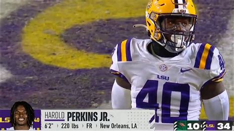 LSU LB Harold Perkins Freshman Highlights YouTube