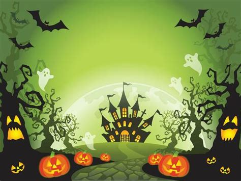 Green Halloween Background Vector Art Icons And Graphics For Free