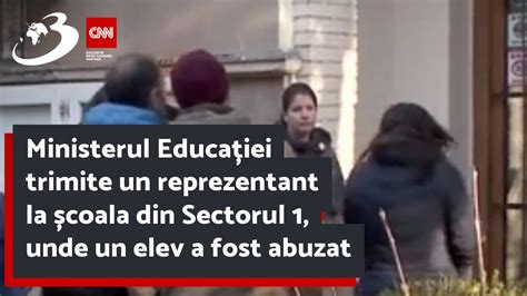 Ministerul Educa Iei Trimite Un Reprezentant La Coala Din Sectorul