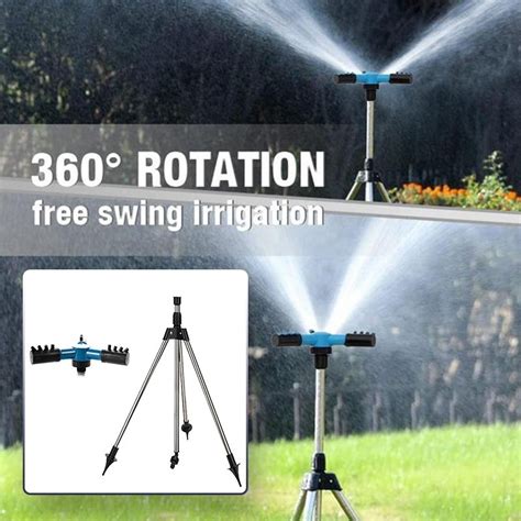 Rotating Tripod Sprinkler Stainless Steel Telescoping Tripod With