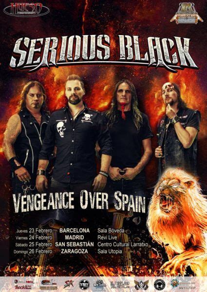 SERIOUS BLACK se anuncian las fechas de su nueva gira española