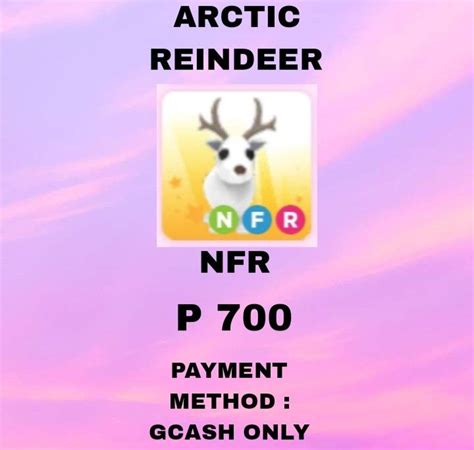 ADOPT ME PETS NFR ARCTIC REINDEER Video Gaming Gaming Accessories