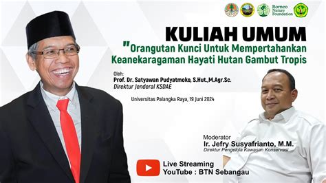 Seminar Nasional Populasi Orangutan Liar Di Taman Nasional Sebangau