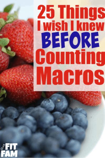 25 Tips For Counting Macros That Fit Fam