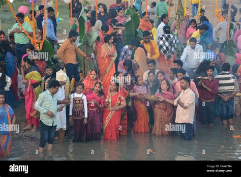 Santiniketan West Bengal India 31st Oct 2022 Chhath Puja Is