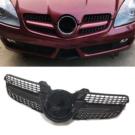 Front Grille For Mercedes Benz R171 Slk Class 2008 2010 Upper Bumper