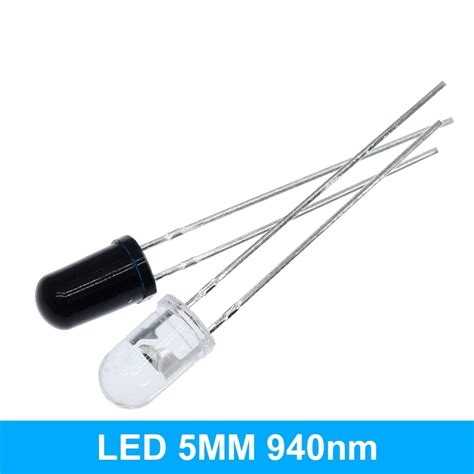 1pair 3mm 5mm 940nm Leds Infrared Emitter And Ir Receiver Diode Diodes