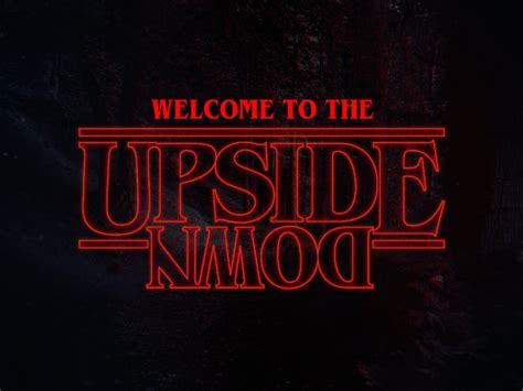 Welcome To The Upside Down Svg Stranger Things Inspired Svg Png