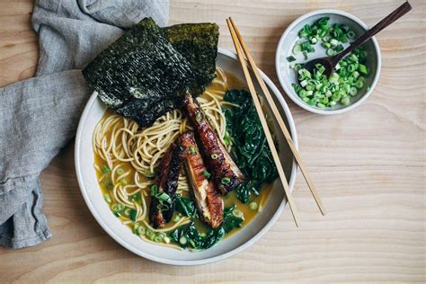 pork belly ramen with spring greens - Brooklyn Supper