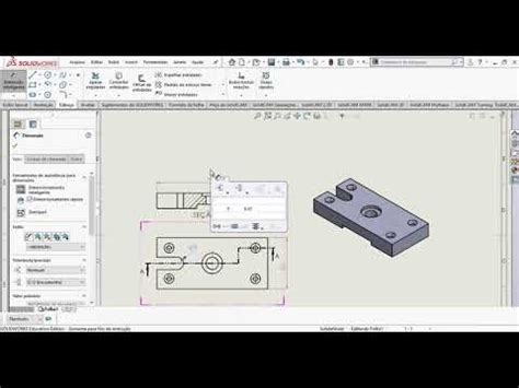 Tutorial Desenho T Cnico Atrav S Do Solidworks Vistas Em Corte