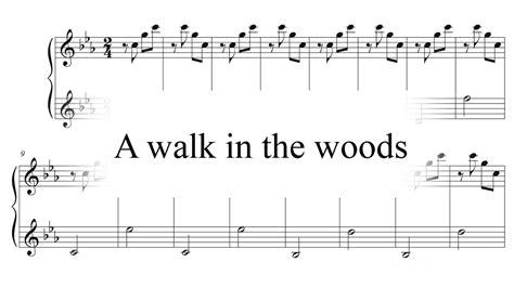 Sibmol A Walk In The Wood Score Partition Youtube