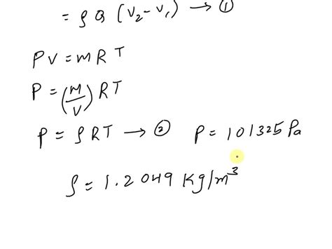 Solved Air At C And Atm Flows In A Cm Diameter Duct At M