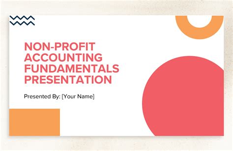 Non Profit Accounting Fundamentals Presentation Template In Ms