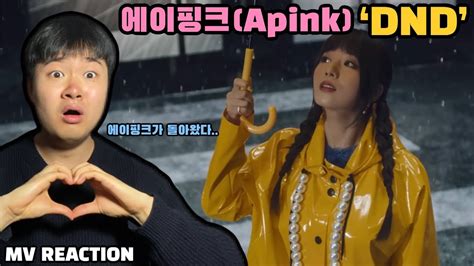 Apink 에이핑크 D N D MV REACTION 뮤비 리액션 apink 에이핑크 apink dnd reaction