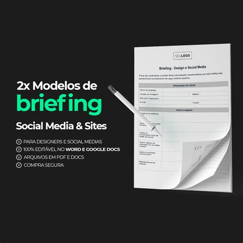 Modelos De Briefing Social Media E Sites