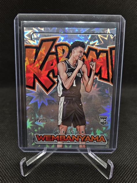 Victor Wembanyama Panini Crown Royale Rookie Kaboom Insert