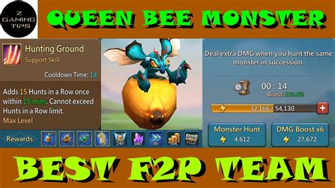 Queen Bee Monster Best F2P Team Lineup YouTube