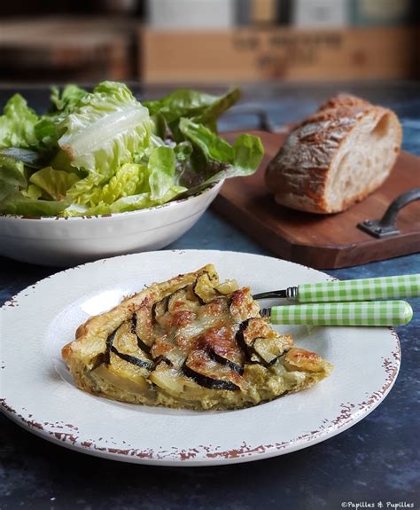 Tarte Aux Courgettes Pesto Mozzarella Et Parmesan