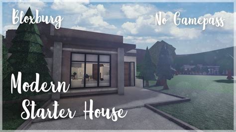 Roblox Bloxburg No Gamepass Modern Starter House Tour February 19