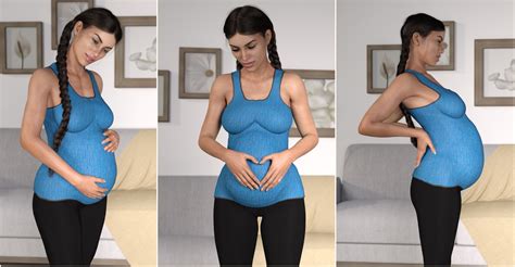 Z Expecting Pregnancy Preset And Poses For Genesis 3 And 8 Daz 3d