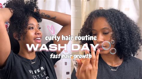 Natural Hair Wash Routine For Healthy Curls 🫧 Wash Day Curly Hair Routine Natural Hair Growth