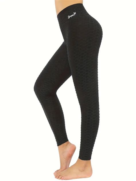 Womens High Waist Yoga Pants Tummy Control Slimming Booty Temu