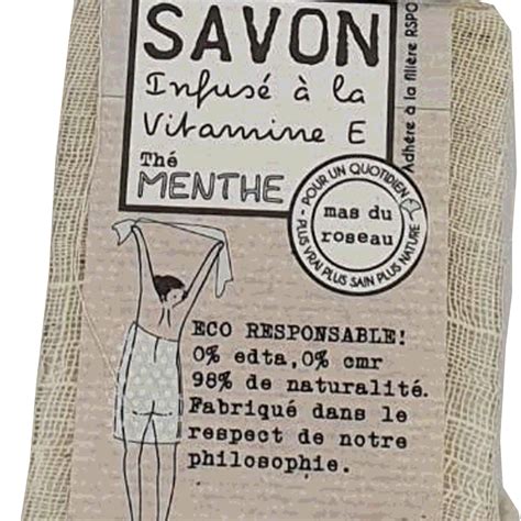 Savonnette végétale parfumée Thé menthe Cadeau éthique