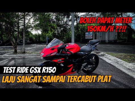 Test Ride Suzuki Gsx R Laju Sangat Sampai Tercabut Nombor Plat