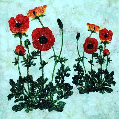 Advanced Embroidery Designs Poppies