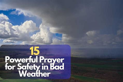 Powerful Prayer For Safety In Bad Weather Bible Verses Of The Day