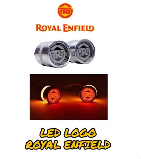 Royal Enfield Bullet Handel Bar Led Light Logoroyal Enfield