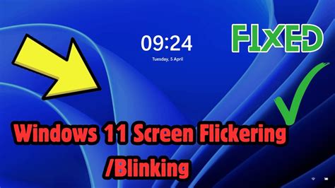 How To Fix Windows 11 Screen Blinking Flickering Problem Solved Pc