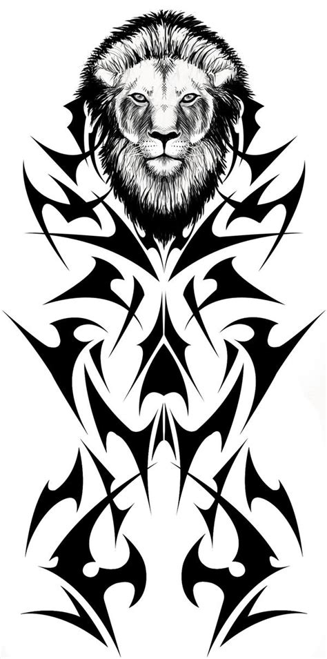 Tribal Lion Tattoo Concept by Fallingfreely on DeviantArt