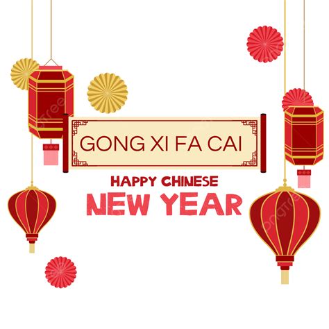 Chinese New Year Vector Art Png Gong Xi Fa Cai Banner Chinese New Year