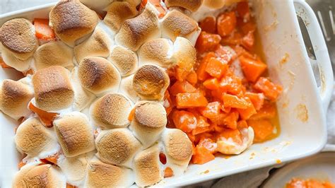 Sweet Candied Yams With Marshmallows Recipe