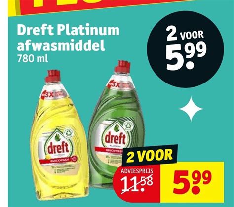 Dreft Platinum Afwasmiddel 780 Ml Promotie Bij Kruidvat