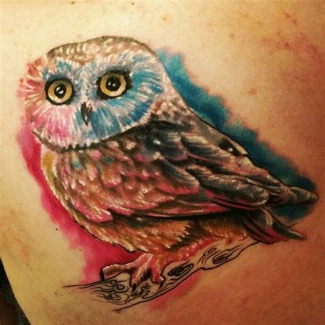 Northern Saw Whet Owl Tattoo