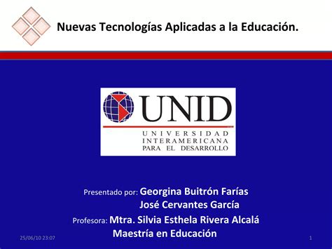 Nuevas Tecnologias Aplicadas A La Educación Ppt