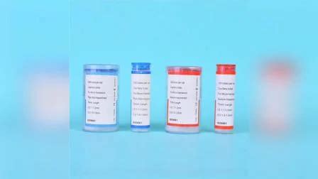 Laboratory Medical Hospital Disposable Red Blue Glass Micro Hematocrit